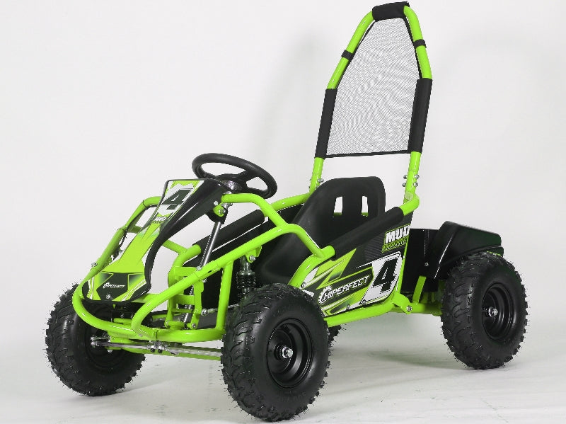 1000w Brushless motor 48v 20AH Lithium Battery Electric Go Kart Mud Monster  (GK008E) Green – KAZO TOYS