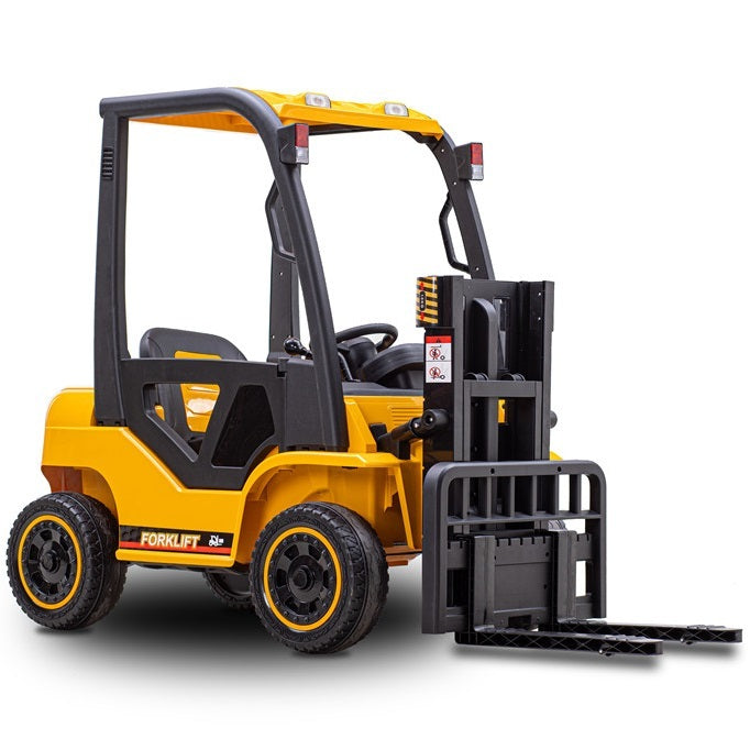 12V Forklift Electric Ride On Car - Yellow - Pre-Order ETA 28 September 2024