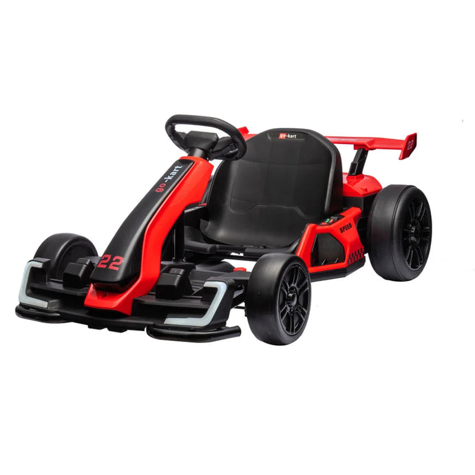 24V Ride on Electric Go Kart with Drift Function – Red