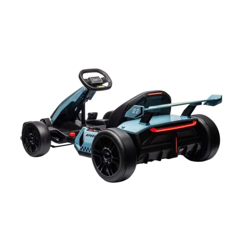 Load image into Gallery viewer, 24V Ride on Electric Go Kart with Drift Function – Blue
