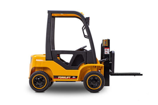 12V Forklift Electric Ride On Car - Yellow - Pre-Order ETA 28 September 2024