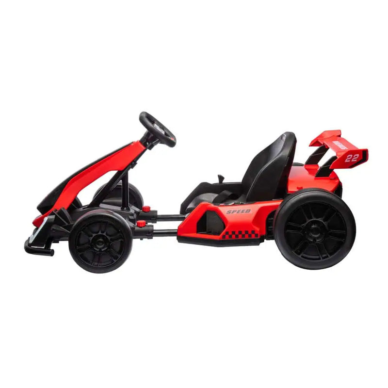 Load image into Gallery viewer, 24V Ride on Electric Go Kart with Drift Function – Red
