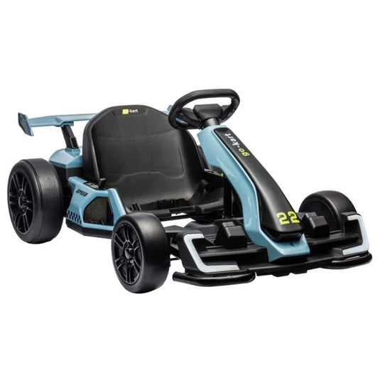 24V Ride on Electric Go Kart with Drift Function – Blue