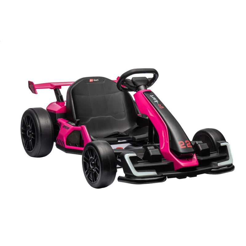 Load image into Gallery viewer, 24V Ride on Electric Go Kart with Drift Function – Pink
