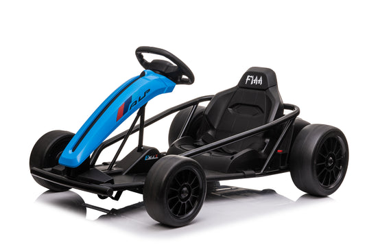 24V X 14 Ah Go Kart with Drift Function - Blue