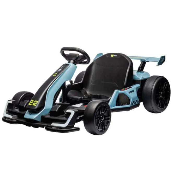 24V Ride on Electric Go Kart with Drift Function – Blue