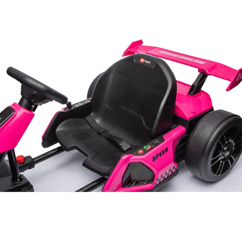 Load image into Gallery viewer, 24V Ride on Electric Go Kart with Drift Function – Pink
