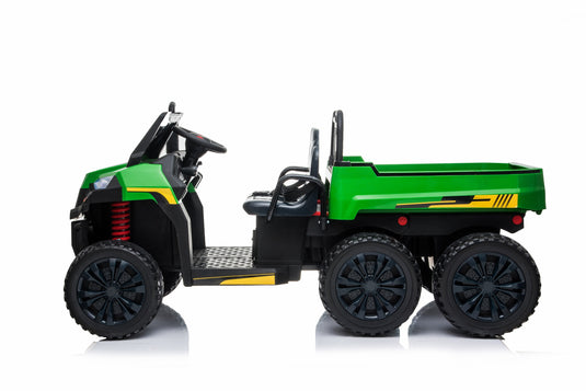 24v x 14ah  Farm Truck 4x4 with Tipping Bed - Green - Pre-Order ETA 28 September 2024