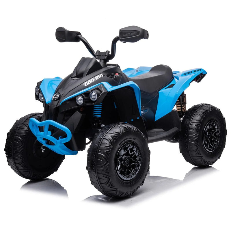 24V 800W Licensed Can-Am Renegade 4×4 ATV Quad Bike – Blue – KAZO TOYS