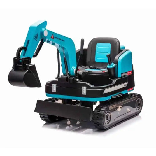 24v Kids Ride On Excavator and Digger - Blue