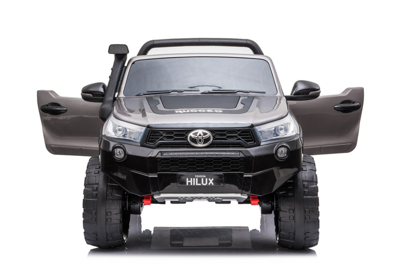 Load image into Gallery viewer, 24v x 14 Ah licensed 800 w 4x4 Toyota Hilux Kids Ride on Car Silver
