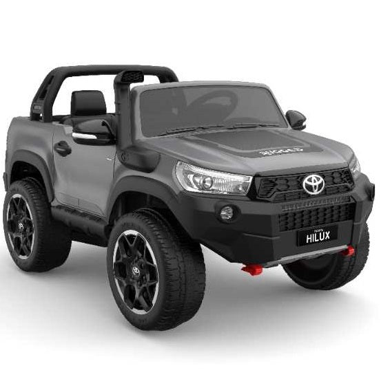 Load image into Gallery viewer, 24v x 14 Ah licensed 800 w 4x4 Toyota Hilux Kids Ride on Car Silver
