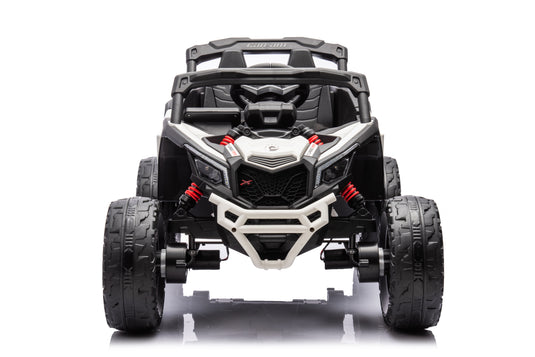 24v Licensed 4x4 Can-Am-800w Maverick Kids Ride on Car, UTV  – White