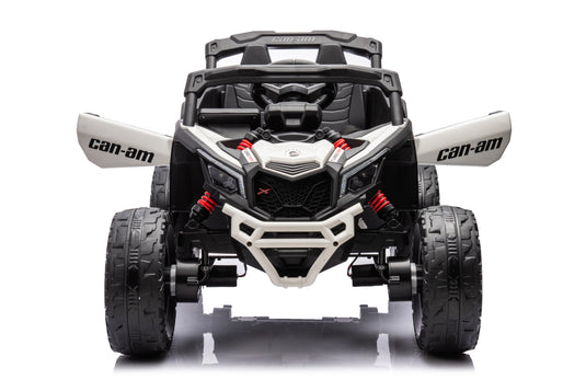 24v Licensed 4x4 Can-Am-800w Maverick Kids Ride on Car, UTV  – White