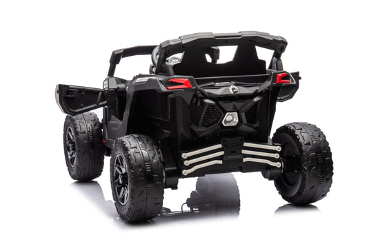 24v Licensed 4x4 Can-Am-800w Maverick Kids Ride on Car, UTV  – White