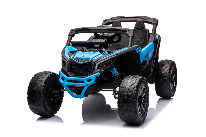 24v Licensed 4x4 Can-Am-800w Maverick Kids Ride on Car, UTV  – Blue