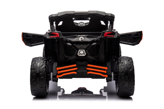 24v Licensed 4x4 Can-Am-800w Maverick Kids Ride on Car, UTV  – Orange