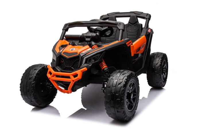 24v Licensed 4x4 Can-Am-800w Maverick Kids Ride on Car, UTV  – Orange