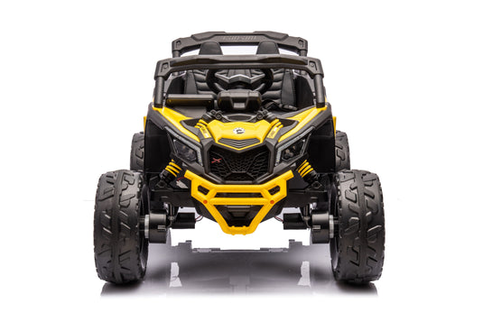 24v Licensed 4x4 Can-Am-800w Maverick Kids Ride on Car, UTV  – Yellow