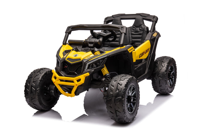 24v Licensed 4x4 Can-Am-800w Maverick Kids Ride on Car, UTV  – Yellow