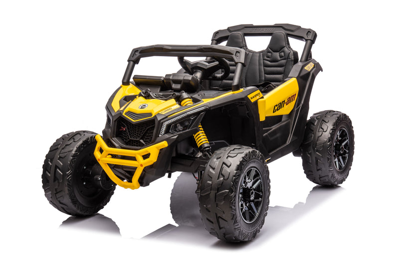 Load image into Gallery viewer, 24v Licensed 4x4 Can-Am-800w Maverick Kids Ride on Car, UTV  – Yellow
