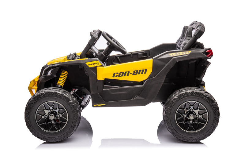 Load image into Gallery viewer, 24v Licensed 4x4 Can-Am-800w Maverick Kids Ride on Car, UTV  – Yellow
