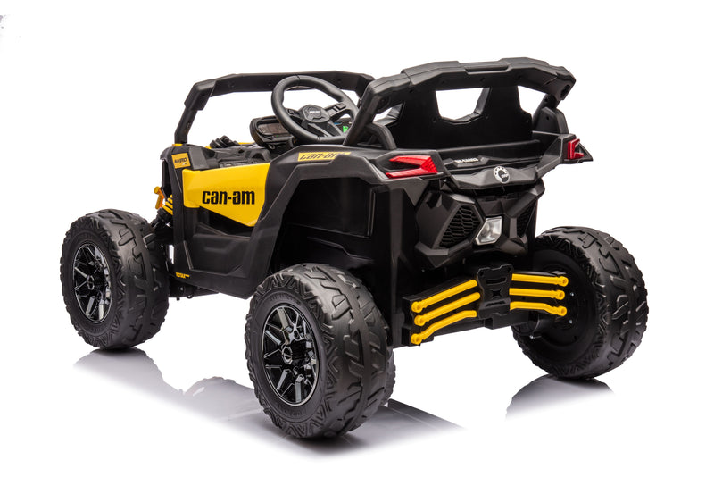 Load image into Gallery viewer, 24v Licensed 4x4 Can-Am-800w Maverick Kids Ride on Car, UTV  – Yellow
