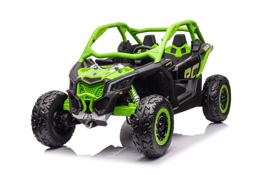 24v x 14 Ah Licensed 4x4 Can-Am-800w RC Kids Ride on Car, UTV 2-Seater –Green