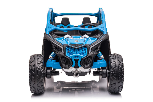 24v x 14 Ah Licensed 4x4 Can-Am-800w RC Kids Ride on Car,UTV 2-Seater – Blue