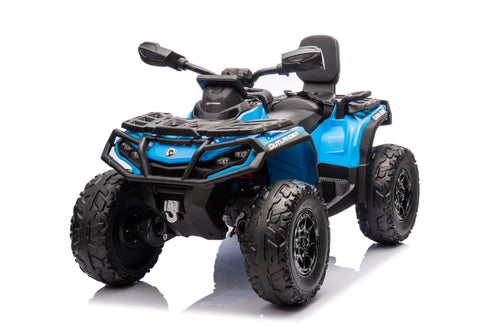 24V 800W -2 Seater  Licensed Can-Am Outlander Monster 4×4 ATV Quad Bike 2024– Blue