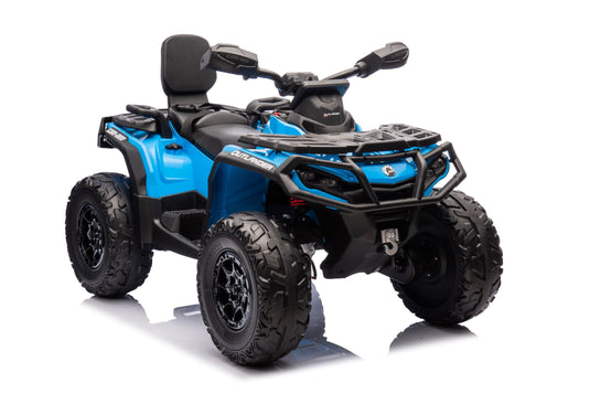 24V 800W -2 Seater  Licensed Can-Am Outlander Monster 4×4 ATV Quad Bike 2024– Blue