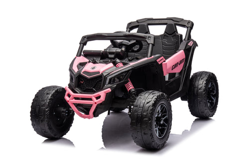 24v Licensed 4x4 Can-Am-800w Maverick Kids Ride on Car, UTV  – Pink