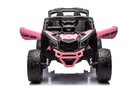 24v Licensed 4x4 Can-Am-800w Maverick Kids Ride on Car, UTV  – Pink