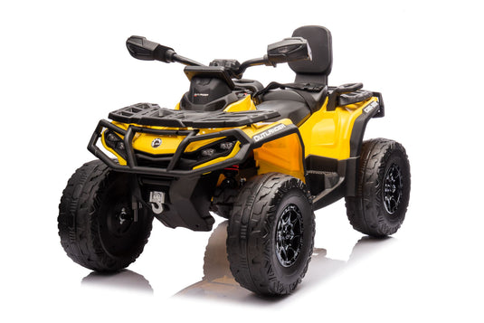 24V 800W -2 Seater  Licensed Can-Am Outlander Monster 4×4 ATV Quad Bike 2024– Yellow