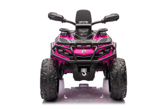 24V 800W -2 Seater  Licensed Can-Am Outlander Monster 4×4 ATV Quad Bike 2024– Barbie Pink