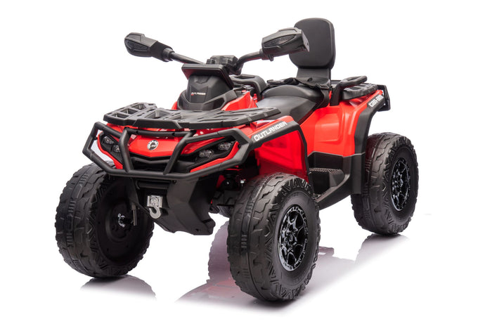 24V 800W -2 Seater  Licensed Can-Am Outlander Monster 4×4 ATV Quad Bike 2024– Red