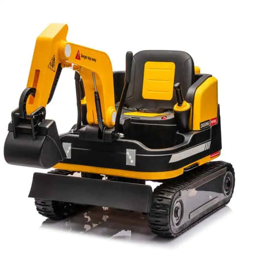 24v Kids Ride On Excavator and Digger - Yellow