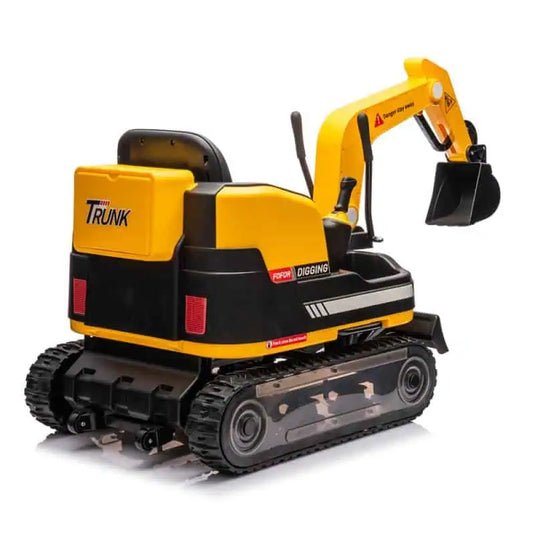 24v Kids Ride On Excavator and Digger - Blue