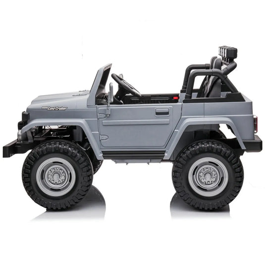 24v licenced Toyota Land Cruiser Jeep 4x4 Ride on Car – Grey