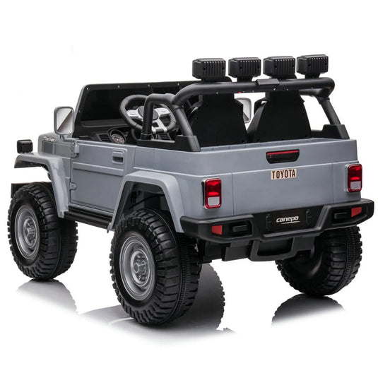 24v licenced Toyota Land Cruiser Jeep 4x4 Ride on Car – Grey