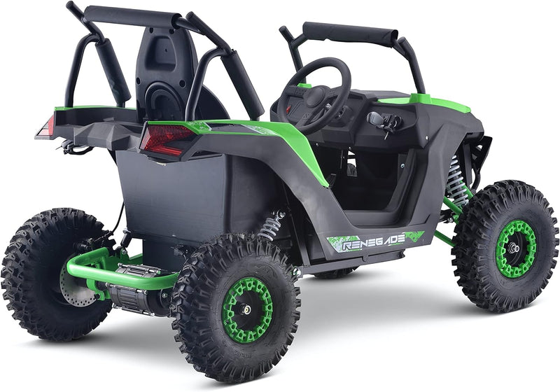 Load image into Gallery viewer, 48v 1200w Renegade (GK010-E) Giant XL Go Kart Utv Buggy Brushless Shaft Drive- Green - - Pre-Order ETA 25 September 2024
