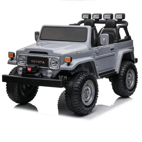 24v licenced Toyota Land Cruiser Jeep 4x4 Ride on Car – Grey