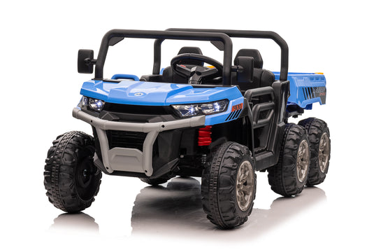 24v Construction Truck 4x4 with Electric Tipping Blue - Blue