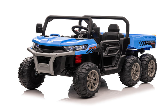 24v Construction Truck 4x4 with Electric Tipping Blue - Blue