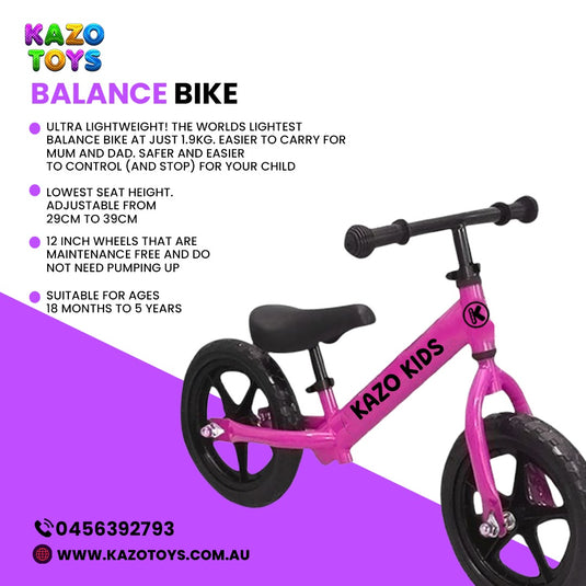 Balance Bike Aluminum – Pink