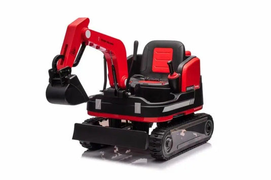 24v Kids Ride On Excavator and Digger - Red