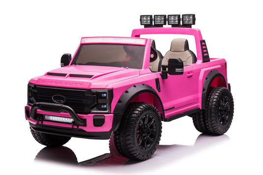 24v licensed Ford Super Duty 4x4 Ride On Car Pink - Pre order- ETA 28th January 2025