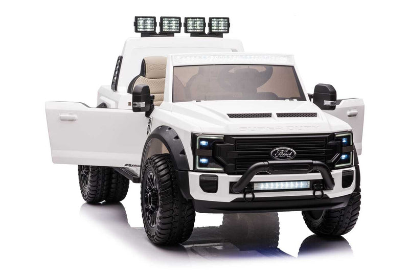 Load image into Gallery viewer, 24v licensed Ford Super Duty 4x4 Ride On Car White
