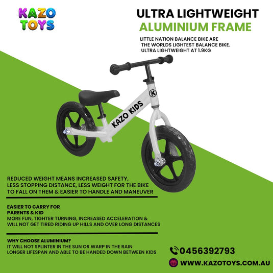 Balance Bike Aluminum – White