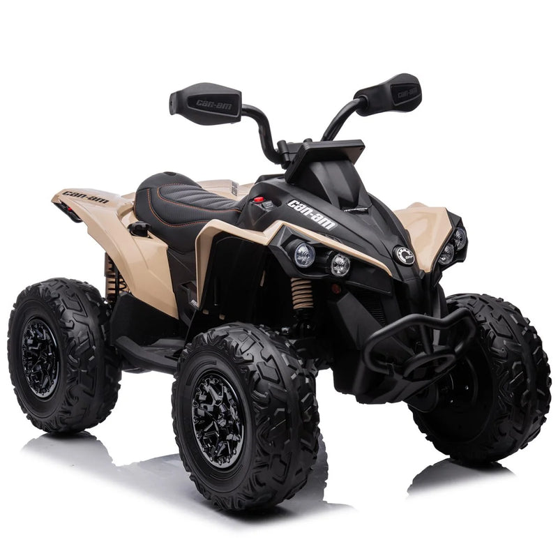 Load image into Gallery viewer, 24V 800W Licensed Can-Am Renegade 4×4 ATV Quad Bike – Khaki
